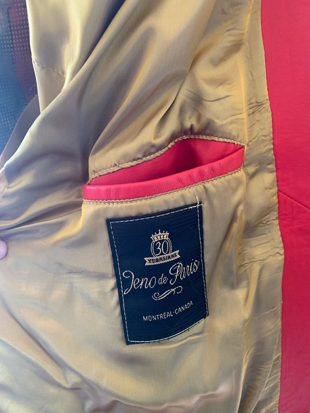Jeno de París vintage leather jacket